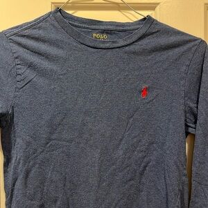 Long sleeve blue.  Polo Ralph Lauren. Long sleeve size 10 12 large